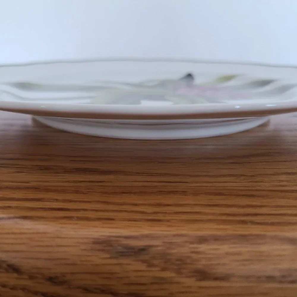 Rare Andrea by Sadek Plumeria Dinner Plate Williamsburg Catesby Collection VTG